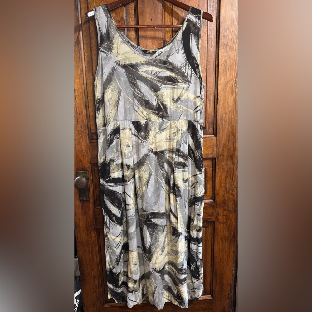 Vintage Jams World Skylight Print Midi Dress Size XL